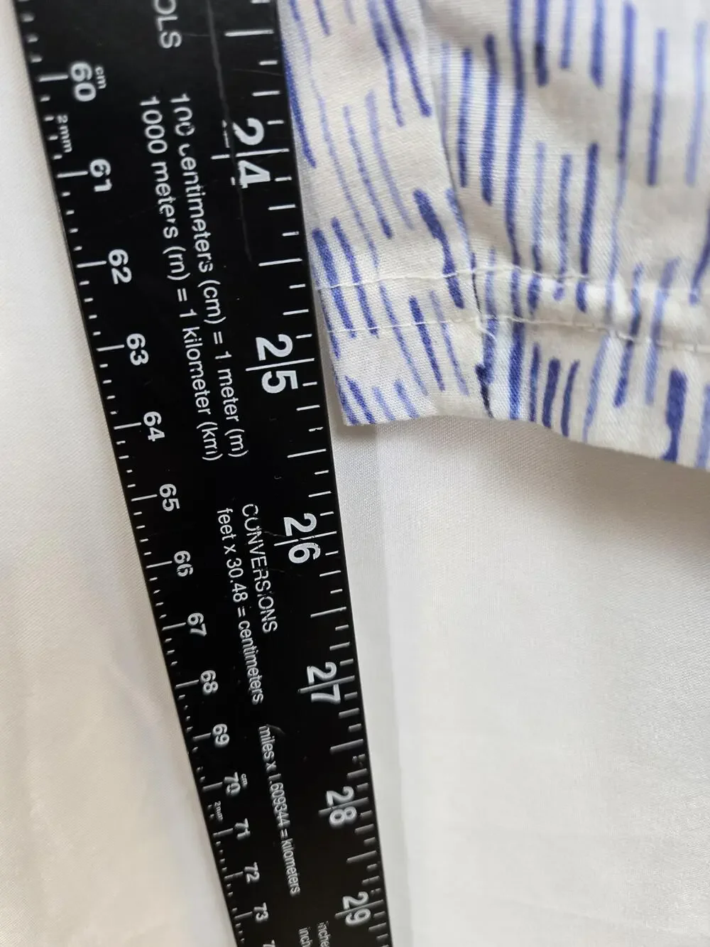 OshKosh B'gosh Dress Pants Girls 12 Blue Striped Pull On Wide Leg Casual Summer